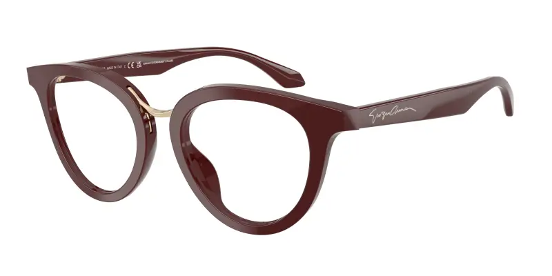 Donna Giorgio Armani AR7289U 6399 Montature da vista Acetato Viola Trasparente Rotonda Normale