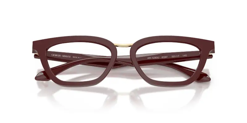 Donna Giorgio Armani AR7290U 6397 Montature da vista Acetato Viola Trasparente Farfalla Normale miniatura 2