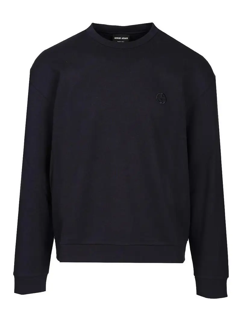 Felpa di cotone cashmere Blu