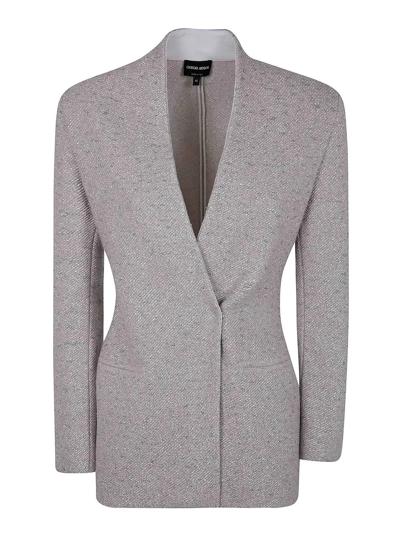 Giacca Punto Tramato Fin 14 Grigio