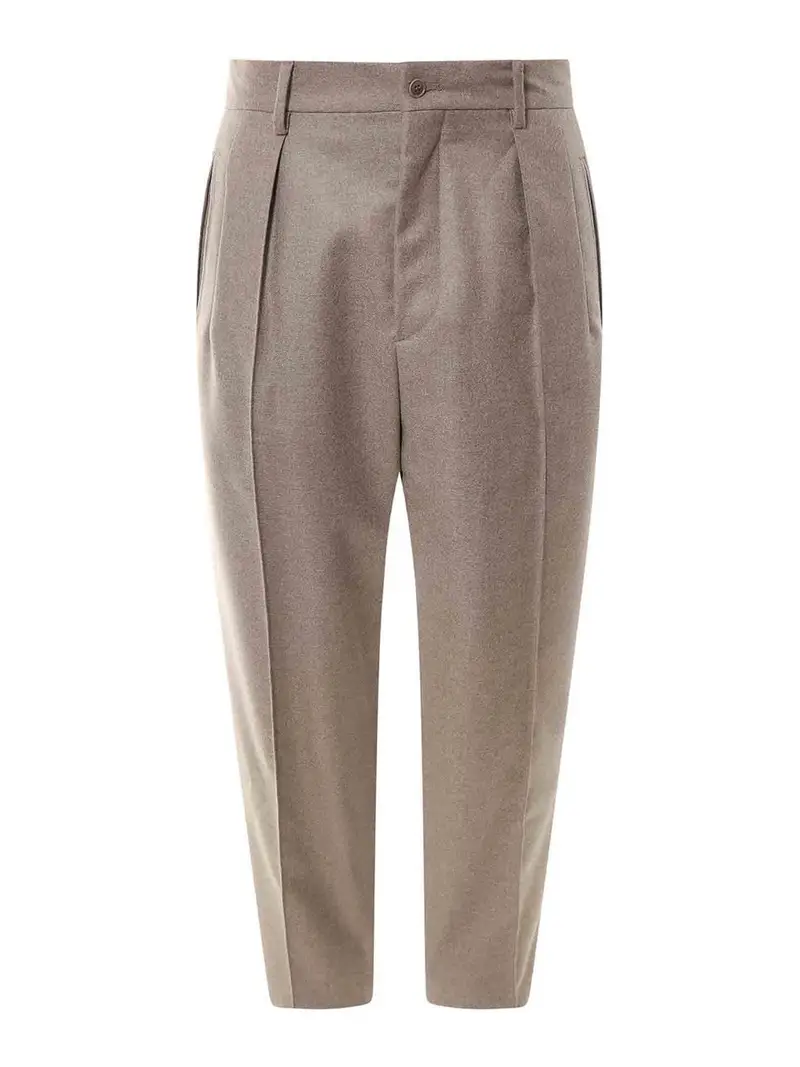 Pantalone in cashmere Beige