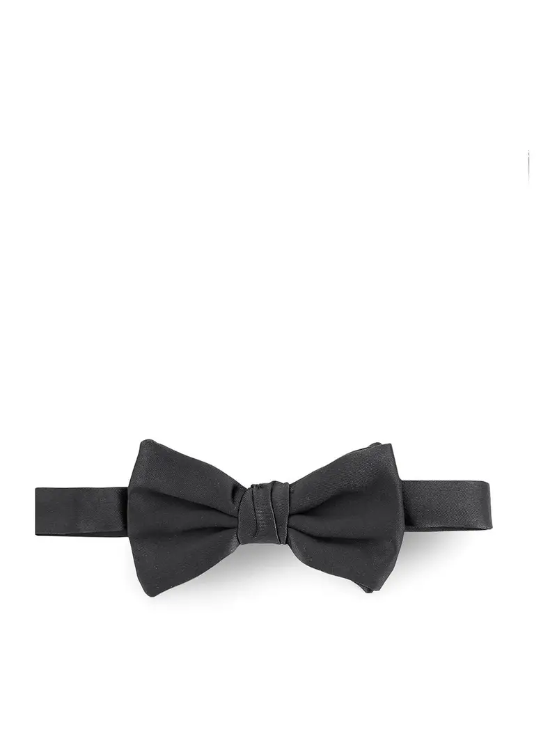 Papillon In Seta Nero