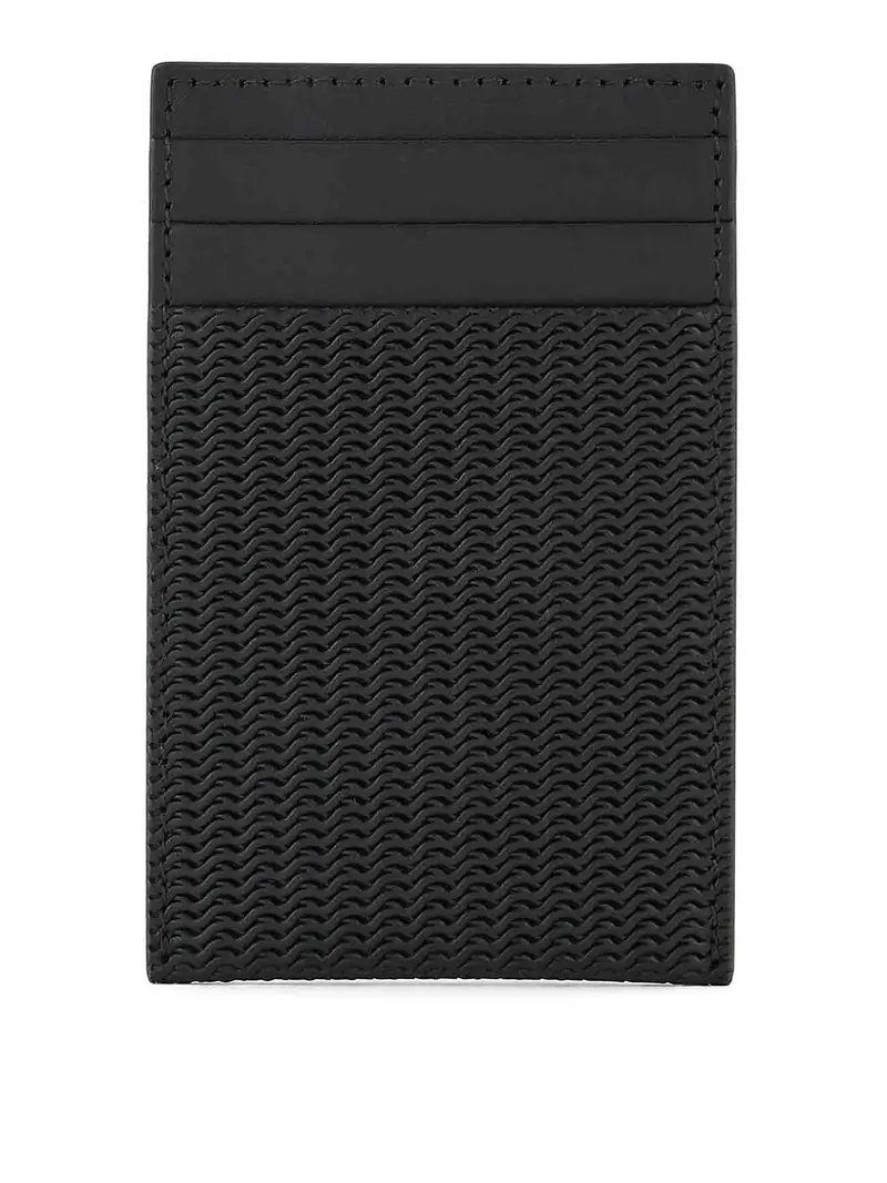 Portacarte in pelle Nero