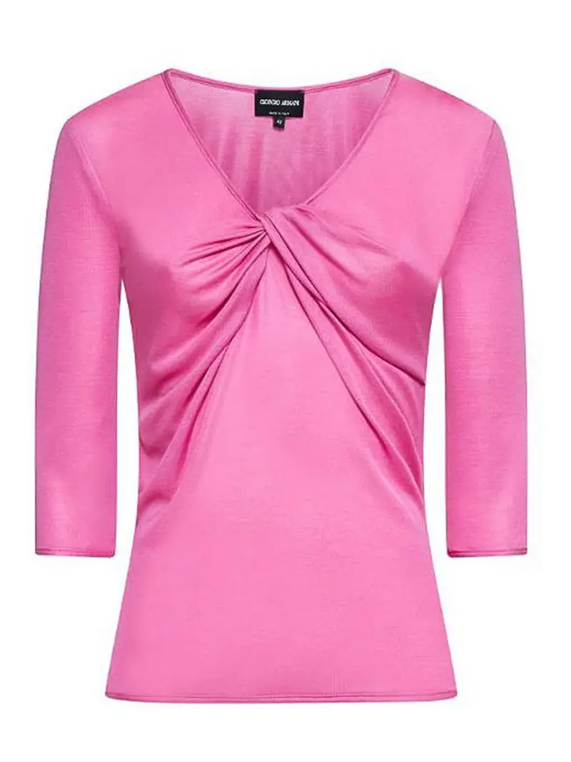 Top-collo a V Multicolore