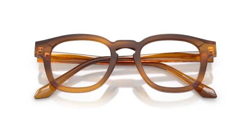 Unisex Giorgio Armani AR7291U 6163 Montature da vista Acetato Tartaruga Trasparente Pillow Normale miniatura 2