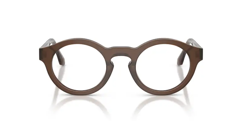 Unisex Giorgio Armani AR7292U 6394 Montature da vista Acetato Marrone Trasparente Pantos Normale miniatura 3