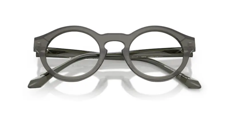 Unisex Giorgio Armani AR7292U 6396 Montature da vista Acetato Verde Trasparente Pantos Normale miniatura 2