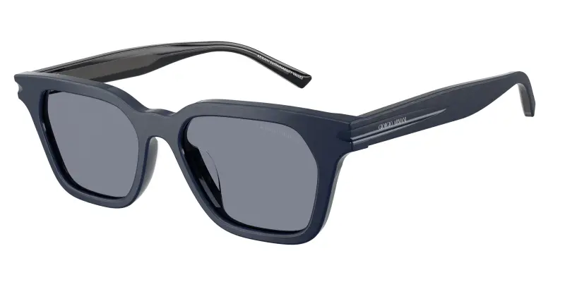 Unisex Giorgio Armani AR8251U 603919 Occhiali da sole Acetato Blu Blu Pillow Normale