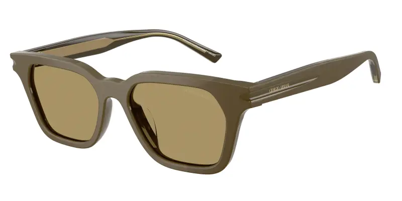 Unisex Giorgio Armani AR8251U 6401/2 Occhiali da sole Acetato Verde Verde Pillow Normale