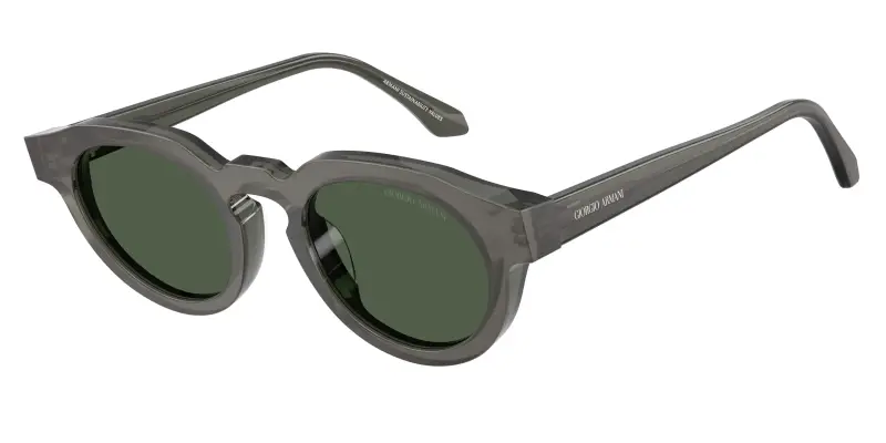 Unisex Giorgio Armani AR8255U 639671 Occhiali da sole Acetato Verde Verde Rotonda Normale