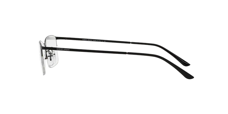 Giorgio Armani Uomo AR5010 3001 Montature da vista Acciaio Nero Trasparente Squadrata Normale miniatura 2