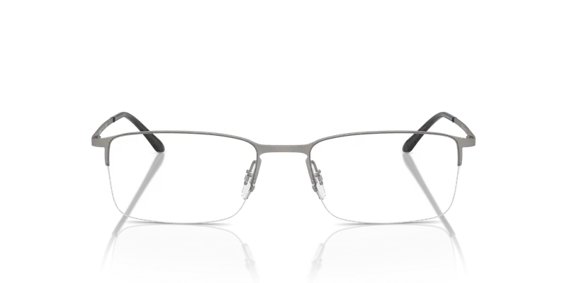 Giorgio Armani Uomo AR5010 3037 Montature da vista Acciaio Oro Trasparente Squadrata Normale miniatura 2