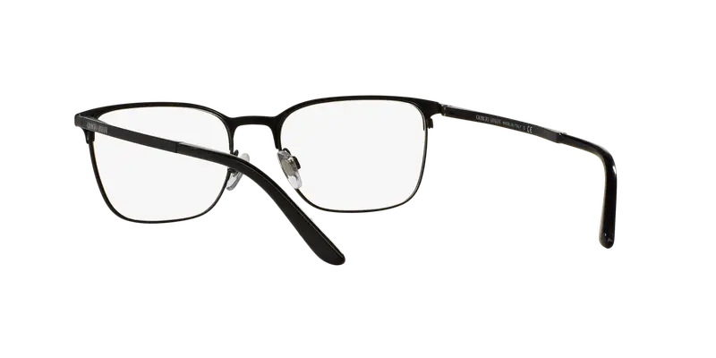 Giorgio Armani Uomo AR5054 3001 Montature da vista Metallo Nero Trasparente Squadrata Normale miniatura 3