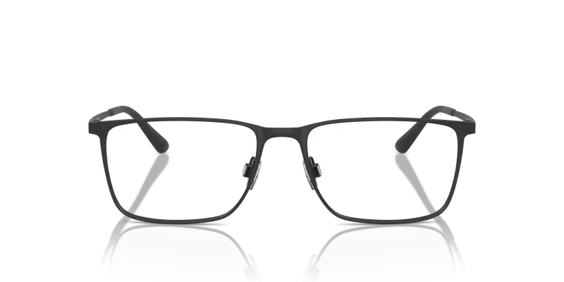 Giorgio Armani Uomo AR5080 3001 Montature da vista Metallo Nero Trasparente Squadrata Normale miniatura 2