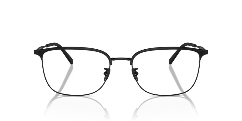 Giorgio Armani Uomo AR5143 3001 Montature da vista Acciaio Nero Trasparente Squadrata Normale miniatura 2