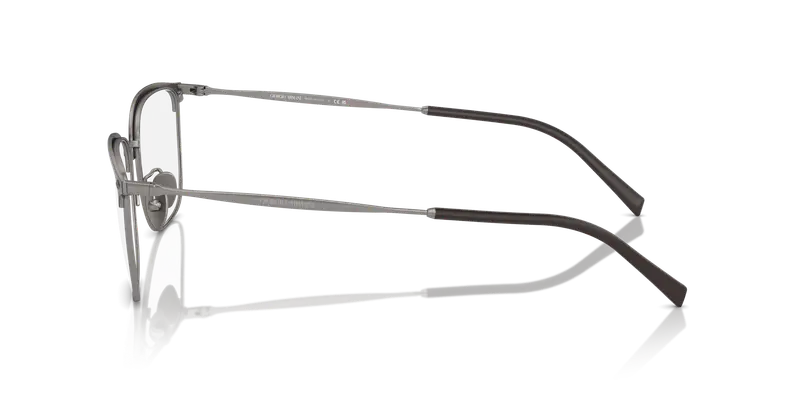 Giorgio Armani Uomo AR5143 3003 Montature da vista Acciaio Grigio Trasparente Squadrata Normale miniatura 3