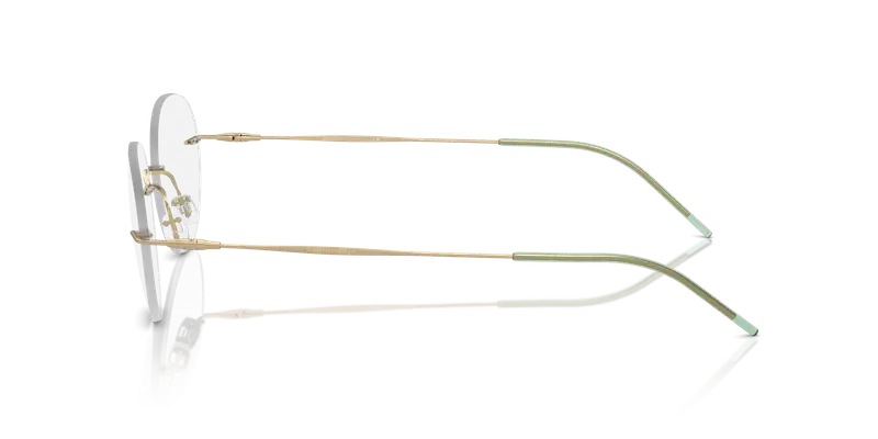 Giorgio Armani Uomo AR5147 3002 Montature da vista Metallo Oro Trasparente Pantos Normale miniatura 3