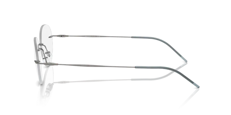 Giorgio Armani Uomo AR5147 3003 Montature da vista Metallo Grigio Trasparente Pantos Normale miniatura 3