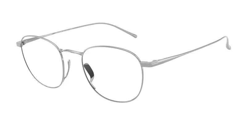 Giorgio Armani Uomo AR5148T  3387 Montature da vista Titanio Argento Trasparente Pantos Normale