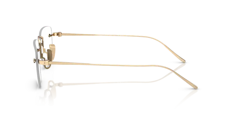 Giorgio Armani Uomo AR5149T 3391 Montature da vista Titanio Oro Trasparente Pillow Normale miniatura 3