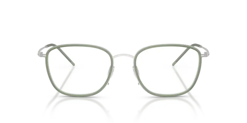 Giorgio Armani Uomo AR5154 3045 Montature da vista Metallo Argento Trasparente Pillow Normale miniatura 2