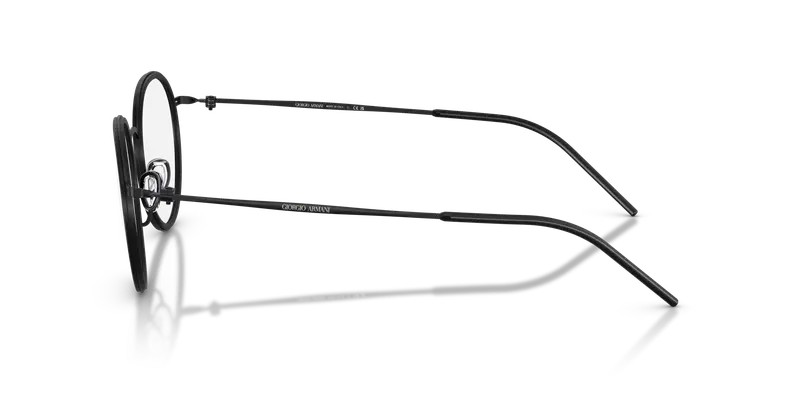 Giorgio Armani Uomo AR5155 3001 Montature da vista Metallo Nero Trasparente Rotonda Normale miniatura 3