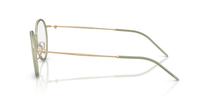 Giorgio Armani Uomo AR5155 3002 Montature da vista Metallo Oro Trasparente Rotonda Normale miniatura 3