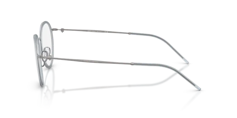 Giorgio Armani Uomo AR5155 3003 Montature da vista Metallo Grigio Trasparente Rotonda Normale miniatura 3