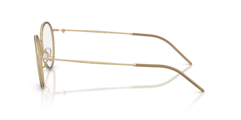 Giorgio Armani Uomo AR5155 3395 Montature da vista Metallo Oro Trasparente Rotonda Normale miniatura 3