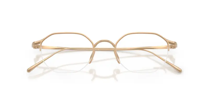 Uomo AR5157T 3411 Montature da vista Titanio Oro Trasparente Pillow Normale miniatura 2