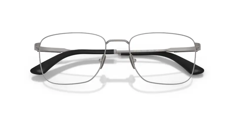Uomo AR5162 3003 Montature da vista Metallo Grigio Trasparente Squadrata Normale miniatura 2