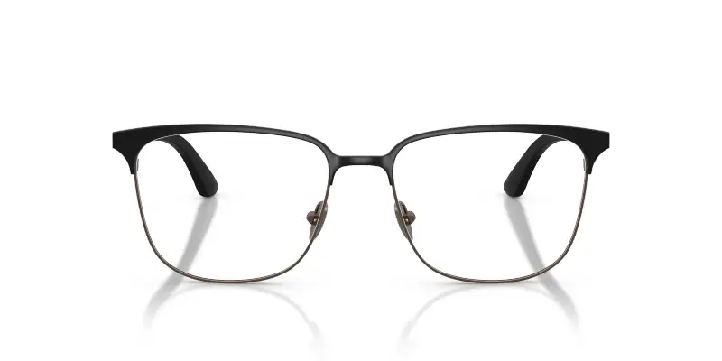 Uomo AR5163 3001 Montature da vista Metallo Nero Trasparente Pillow Normale miniatura 3