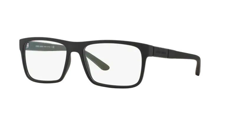 Giorgio Armani Uomo AR7042  5063 Montature da vista Nylon Nero Trasparente Squadrata Normale