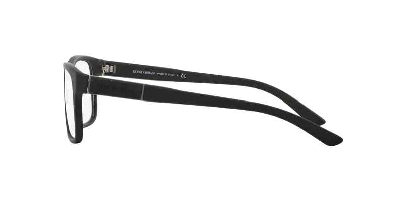 Giorgio Armani Uomo AR7042 5063 Montature da vista Nylon Nero Trasparente Squadrata Normale miniatura 2