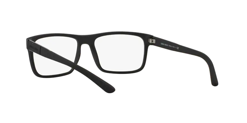 Giorgio Armani Uomo AR7042 5063 Montature da vista Nylon Nero Trasparente Squadrata Normale miniatura 3