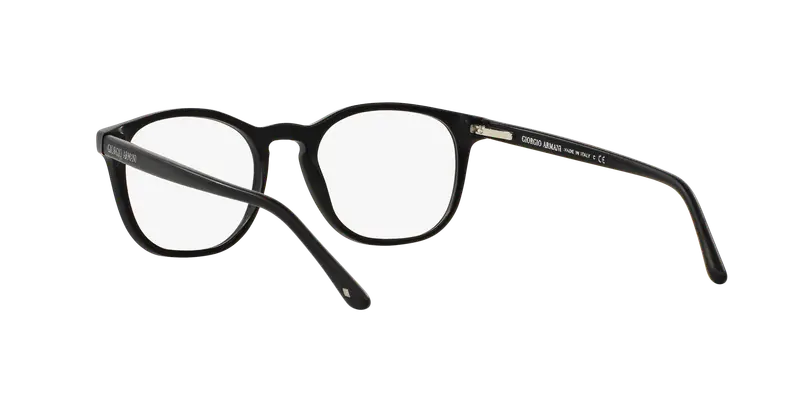Giorgio Armani Uomo AR7074 5042 Montature da vista Acetato Nero Trasparente Pantos Normale miniatura 3
