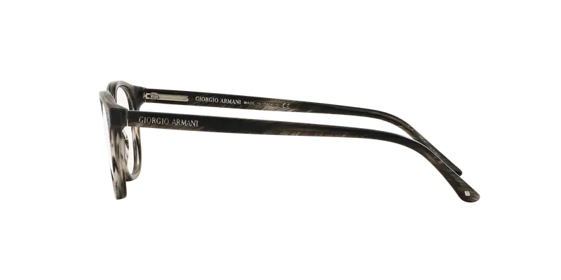 Giorgio Armani Uomo AR7074 5403 Montature da vista Acetato Grigio Trasparente Pantos Normale miniatura 2