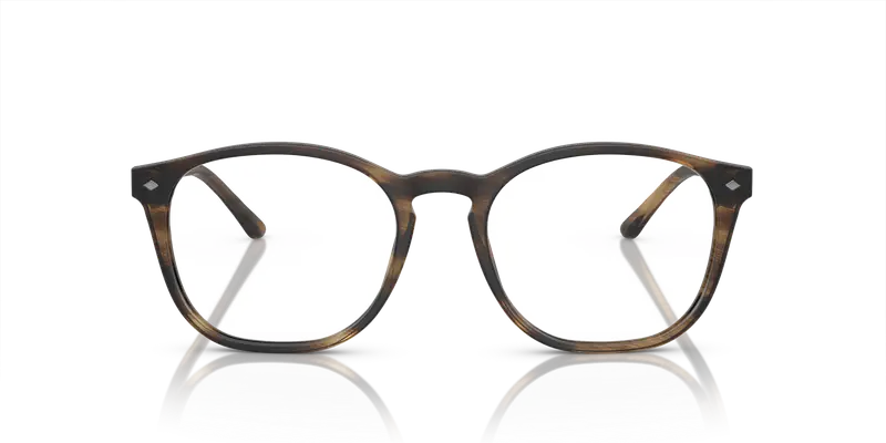 Giorgio Armani Uomo AR7074 5405 Montature da vista Acetato Marrone Trasparente Pantos Normale miniatura 2