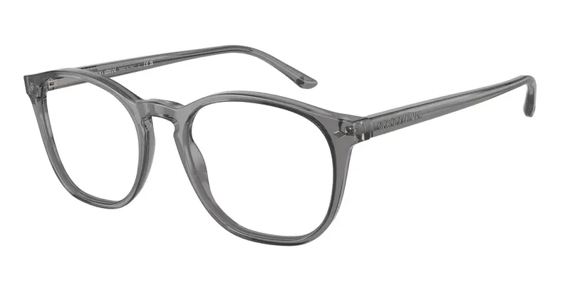 Giorgio Armani Uomo AR7074  5681 Montature da vista Acetato Grigio Trasparente Pantos Normale