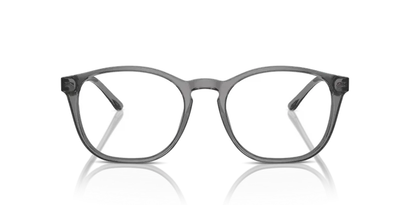 Giorgio Armani Uomo AR7074 5681 Montature da vista Acetato Grigio Trasparente Pantos Normale miniatura 2