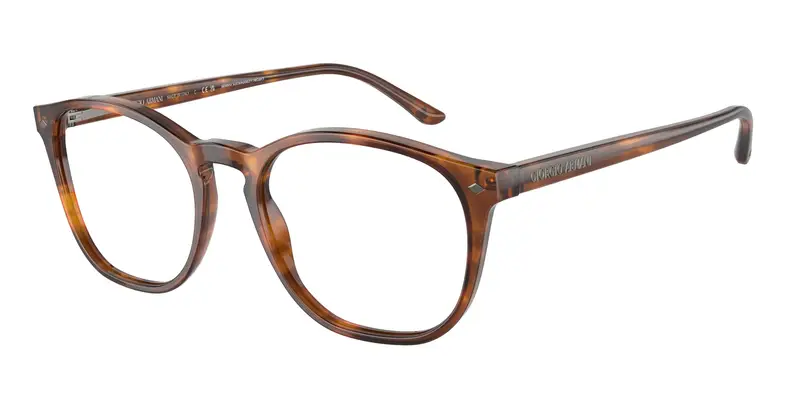 Giorgio Armani Uomo AR7074  5988 Montature da vista Acetato Tartaruga Trasparente Pantos Normale