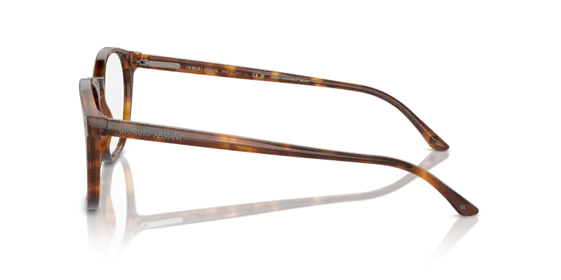 Giorgio Armani Uomo AR7074 5988 Montature da vista Acetato Tartaruga Trasparente Pantos Normale miniatura 3