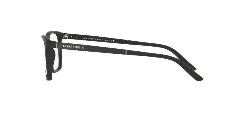 Giorgio Armani Uomo AR7104 5063 Montature da vista Nylon Nero Trasparente Squadrata Normale miniatura 2