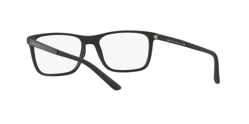 Giorgio Armani Uomo AR7104 5063 Montature da vista Nylon Nero Trasparente Squadrata Normale miniatura 3