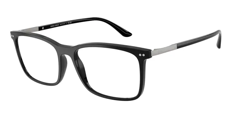 Giorgio Armani Uomo AR7122  5001 Montature da vista Nylon Nero Trasparente Squadrata Normale