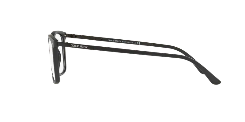 Giorgio Armani Uomo AR7122 5042 Montature da vista Nylon Nero Trasparente Squadrata Normale miniatura 2