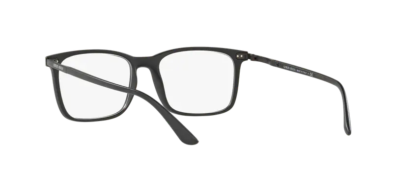 Giorgio Armani Uomo AR7122 5042 Montature da vista Nylon Nero Trasparente Squadrata Normale miniatura 3