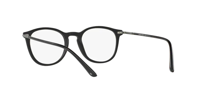 Giorgio Armani Uomo AR7125 5042 Montature da vista Acetato Nero Trasparente Pantos Normale miniatura 3