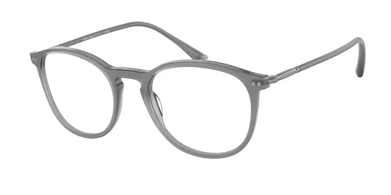 Giorgio Armani Uomo AR7125 5681 Montature da vista Acetato Grigio Trasparente Pantos Normale