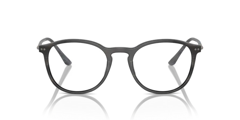 Giorgio Armani Uomo AR7125 5964 Montature da vista Acetato Grigio Trasparente Pantos Normale miniatura 2